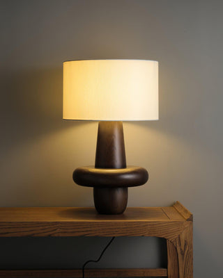Zen Toroidal Wood Table Lamp