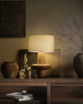Zen Toroidal Wood Table Lamp