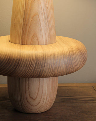 Zen Toroidal Wood Table Lamp