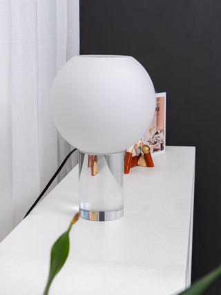 Milo Minimalist Opal Glass Table Lamp