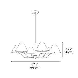 Burke Minimalist Brass Chandelier