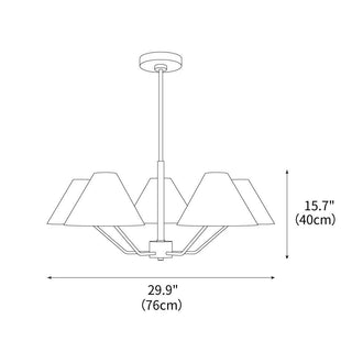 Burke Minimalist Brass Chandelier
