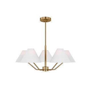 Burke Minimalist Brass Chandelier