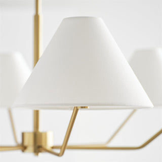 Burke Minimalist Brass Chandelier