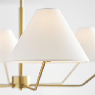 Burke Minimalist Brass Chandelier
