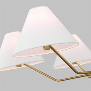 Burke Minimalist Brass Chandelier