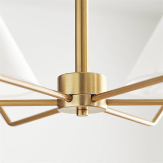 Burke Minimalist Brass Chandelier