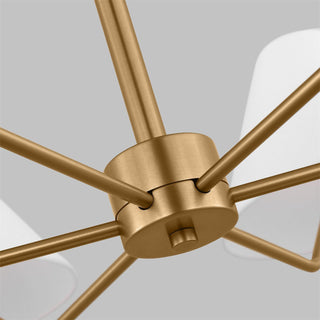 Burke Minimalist Brass Chandelier