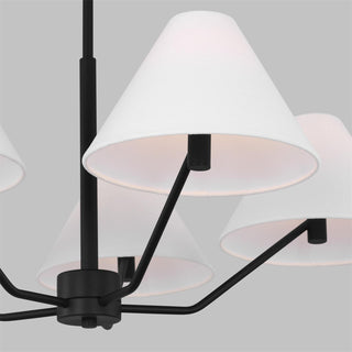 Burke Minimalist Brass Chandelier