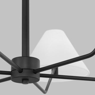 Burke Minimalist Brass Chandelier