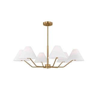 Burke Minimalist Brass Chandelier