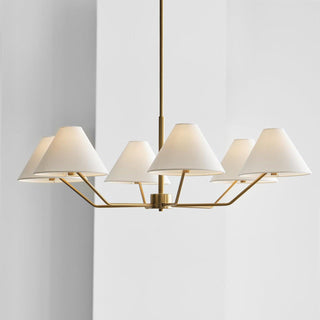 Burke Minimalist Brass Chandelier