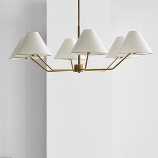 Burke Minimalist Brass Chandelier