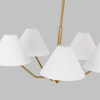 Burke Minimalist Brass Chandelier