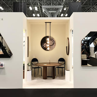 C Curved Black Metal & Opal Glass Pendant Light