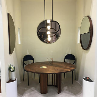 C Curved Black Metal & Opal Glass Pendant Light