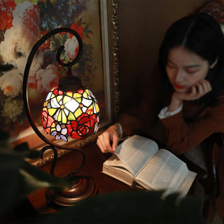 Tiffany Bohemian Glass Table Light