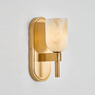 Caldwell Alabaster Brass Wall Sconce
