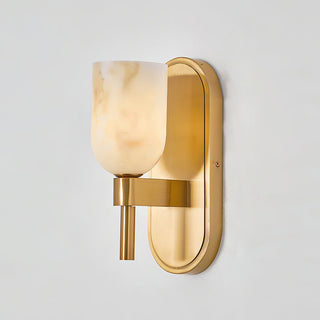 Caldwell Alabaster Brass Wall Sconce
