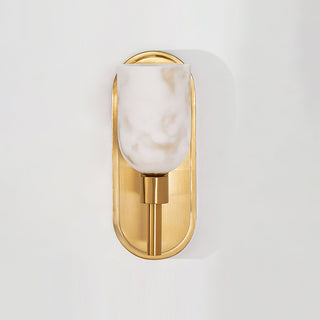 Caldwell Alabaster Brass Wall Sconce