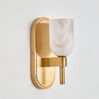 Caldwell Alabaster Brass Wall Sconce