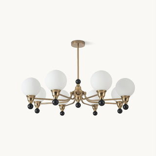 Orion Mid-Century Brass Chandelier