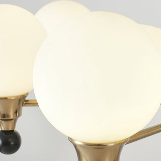 Orion Mid-Century Brass Chandelier