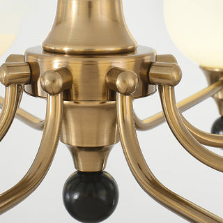 Orion Mid-Century Brass Chandelier