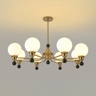 Orion Mid-Century Brass Chandelier