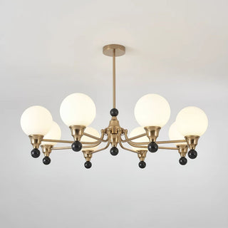 Orion Mid-Century Brass Chandelier