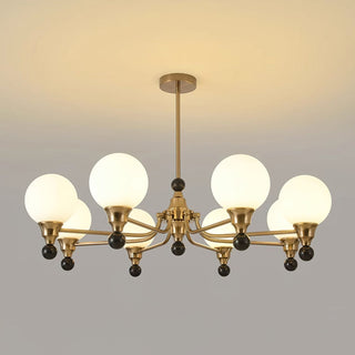 Orion Mid-Century Brass Chandelier