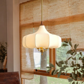 Calire Vintage Fabric Lantern Pendant Light
