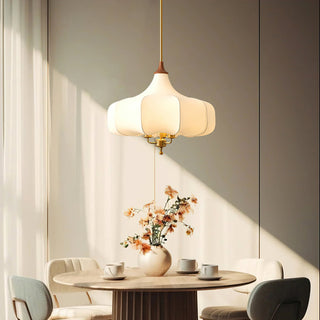 Calire Vintage Fabric Lantern Pendant Light
