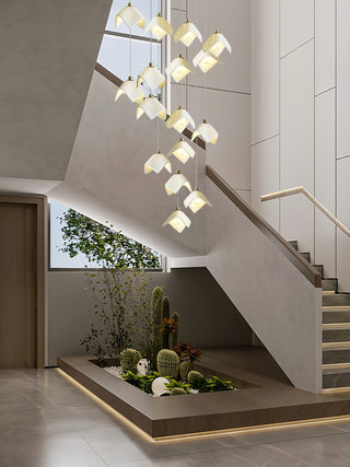 Cora Cascade Square Petal Chandelier