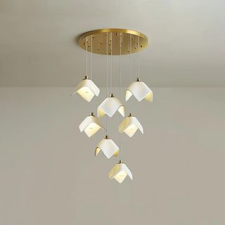 Cora Cascade Square Petal Chandelier