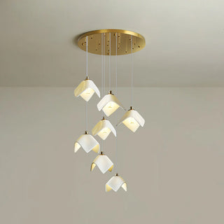 Cora Cascade Square Petal Chandelier