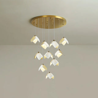 Cora Cascade Square Petal Chandelier
