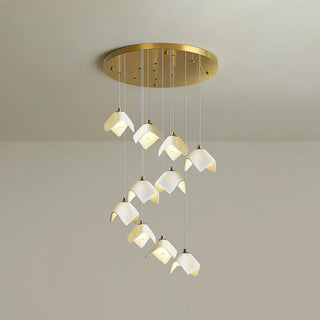 Cora Cascade Square Petal Chandelier