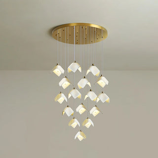 Cora Cascade Square Petal Chandelier