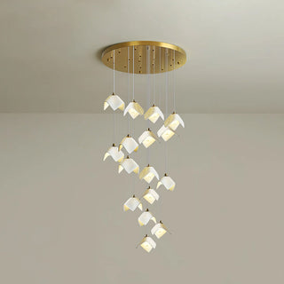 Cora Cascade Square Petal Chandelier