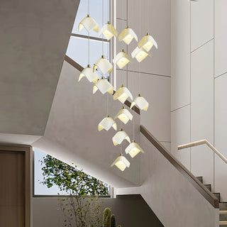 Cora Cascade Square Petal Chandelier