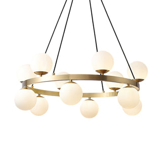 Lumina Sophisticated Brass Chandelier