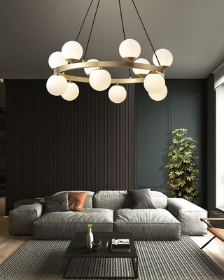 Lumina Sophisticated Brass Chandelier