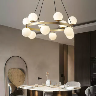 Lumina Sophisticated Brass Chandelier