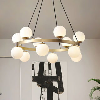 Lumina Sophisticated Brass Chandelier