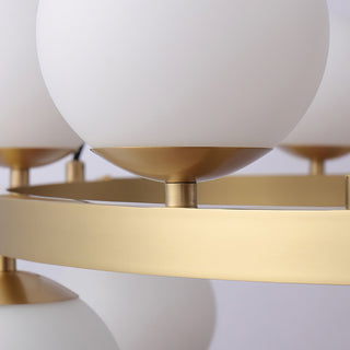 Lumina Sophisticated Brass Chandelier