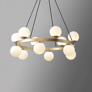 Lumina Sophisticated Brass Chandelier