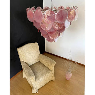Camisa Tiered Blue Swirl Glass Disc Chandelier