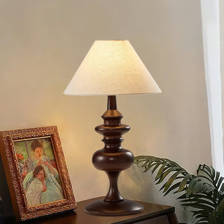 Elowen Traditional Wood Table Lamp