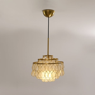 Capiz Modern Metal Chandelier
